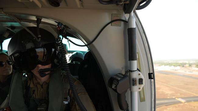 French Airforce fly media back to RAAF Darwin as part of Operation Kakadu. Picture: (A)manda Parkinson