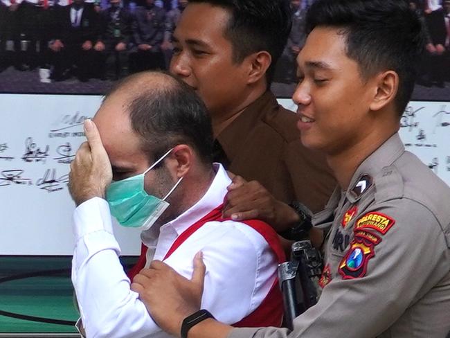 Australian Dustin Linklater, 38 at Banyuwangi District Court. Picture: Lukman S.Bintoro