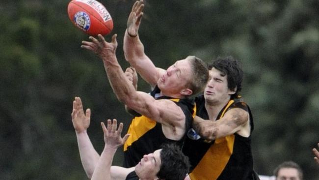 Tom Waters in action for Lancefield.