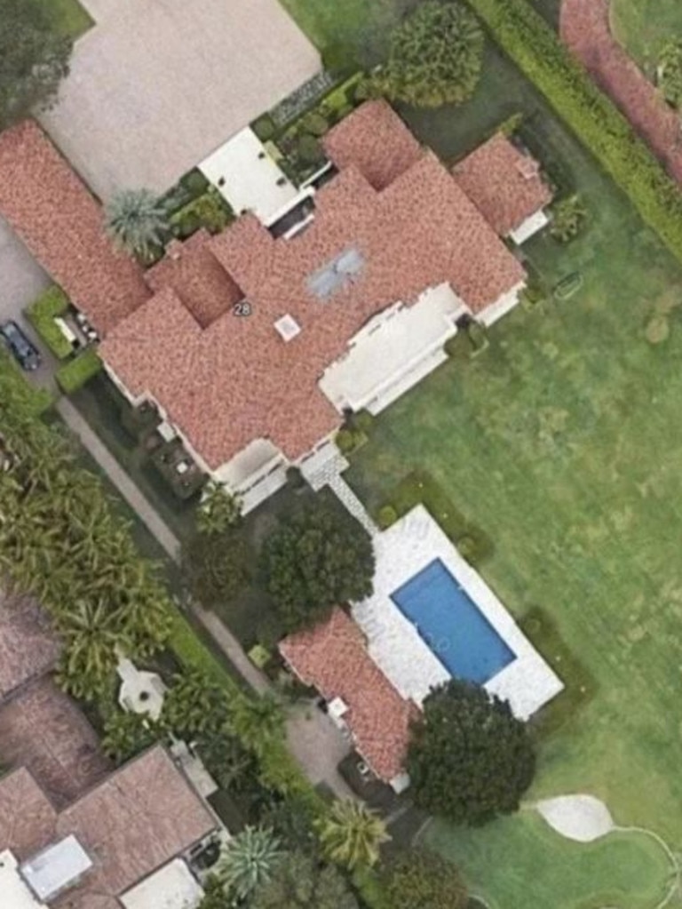 An aerial view of Bezos’ home.