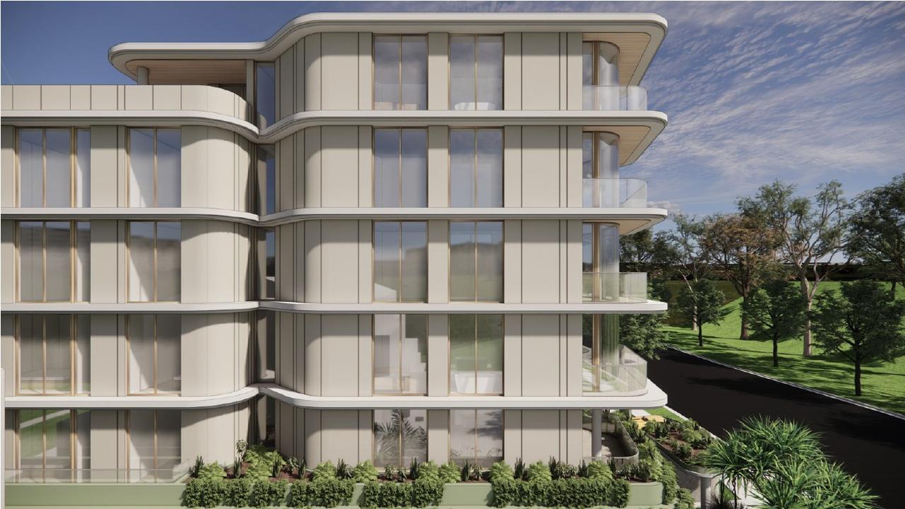 Artist impression of a unit building planned for a site on Coolangatta's Dixon Street. Picture: Supplied