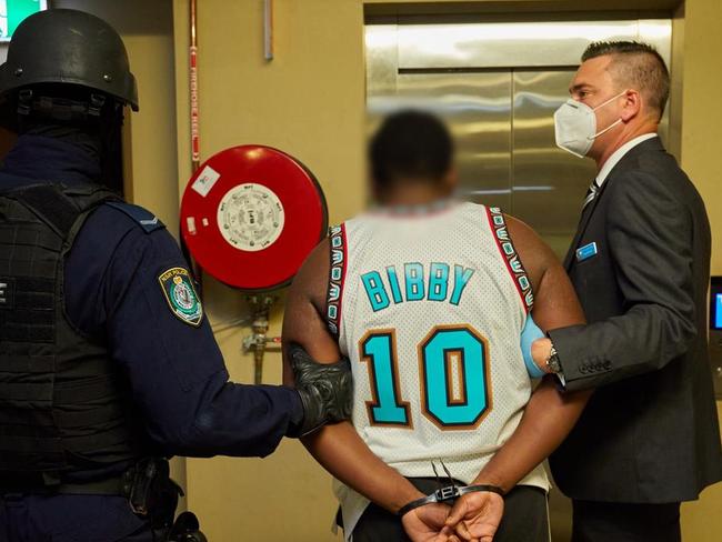 Ibrahima Diallo following his arrest for murder in 2021.