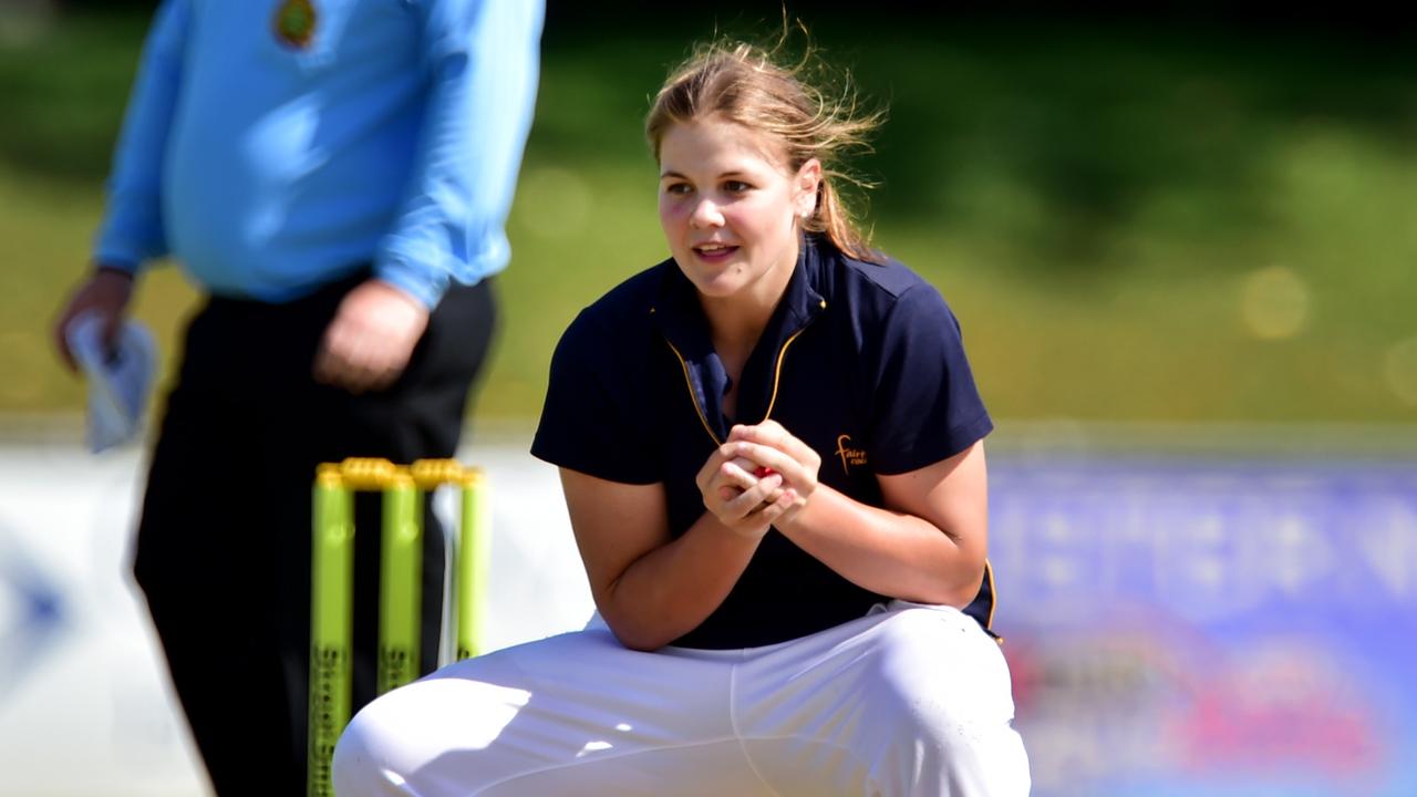 Georgia Voll in action for Fairholme College.