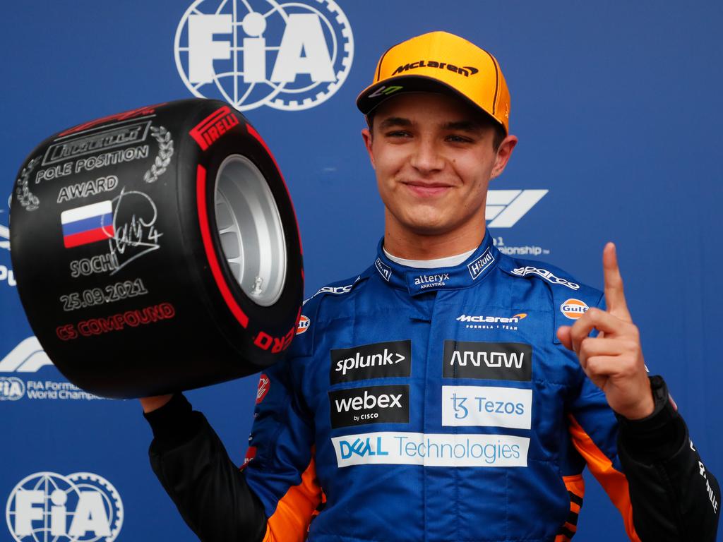 Lando Norris has signed a new four-year deal with McLaren. Picture: Yuri Kochetkov/Getty Images