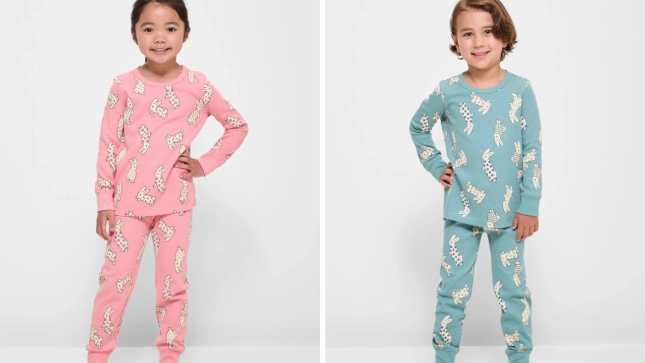 Target's stretchy bunny Easter pjs start at just $18. Picture: Target