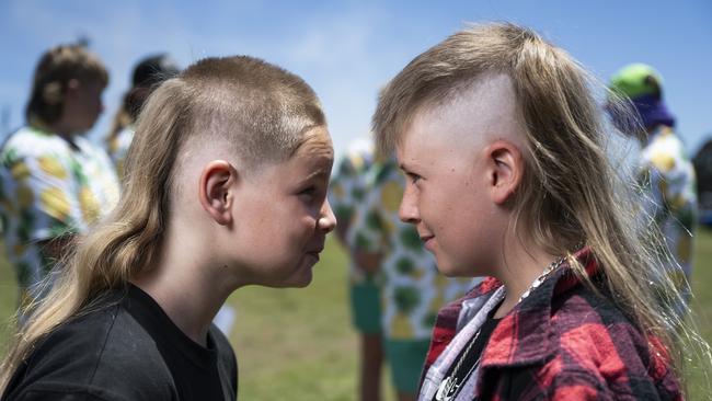 As were Charlie, nine, and Blake, 12, from Canberra. Picture: NCA NewsWire / Martin Ollman