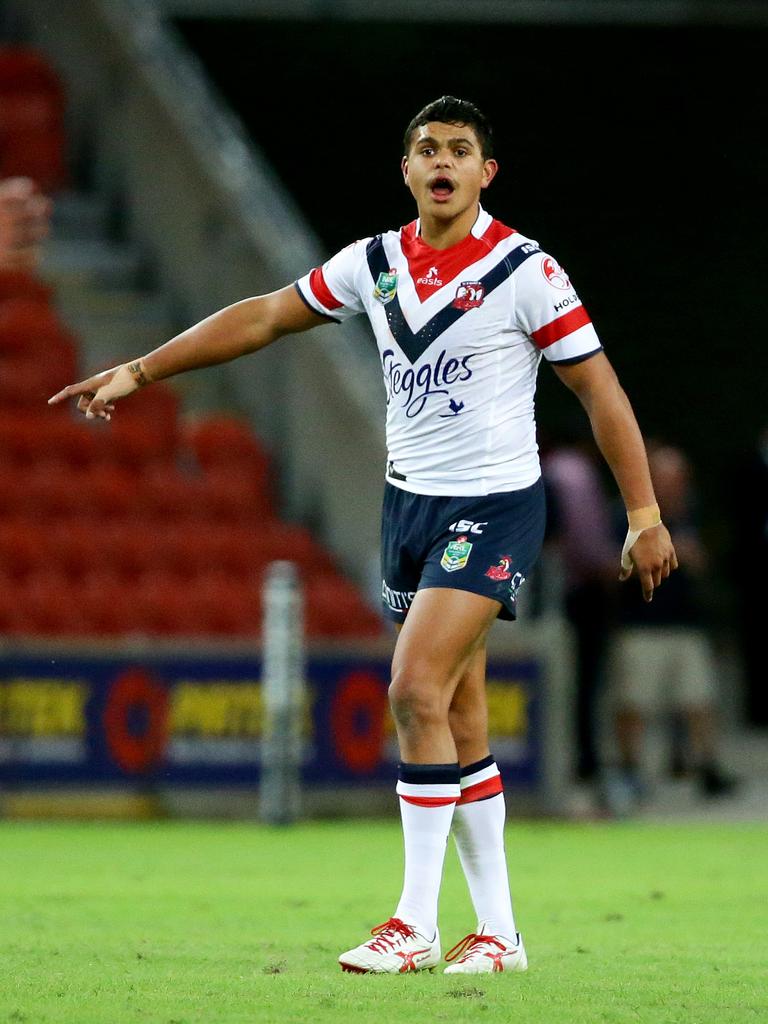 Latrell Mitchell during his time with the Roosters.