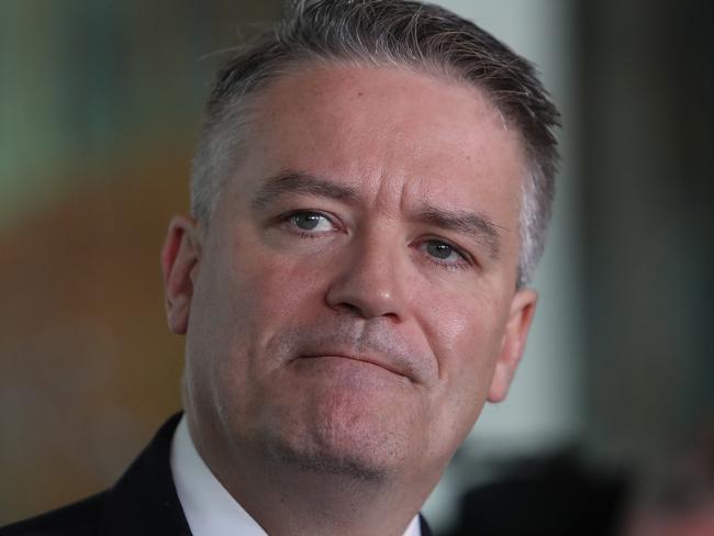 Finance Minister Mathias Cormann has rejected claims he received a free trip to Singapore from a travel company within weeks of it winning a $1 billion contract from his department.. Picture: Kym Smith