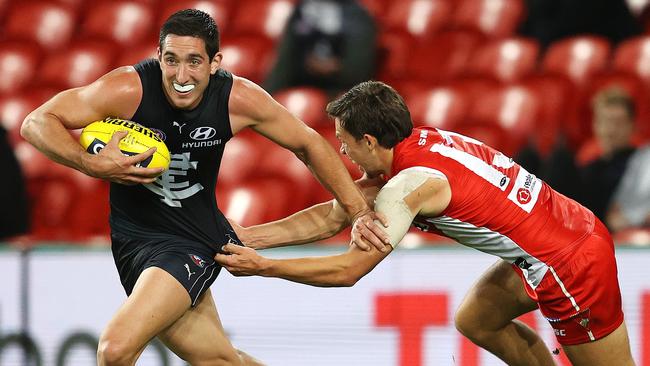 Jacob Weitering has won Carlton’s best-and-fairest. Picture: Michael Klein