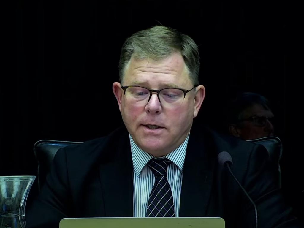 Mornington Peninsula Shire councillor Bruce Ranken. Picture: YouTube