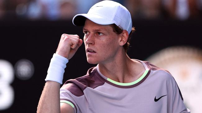 Jannik Sinner is chasing his maiden grand slam title. (Photo by Martin KEEP / AFP)