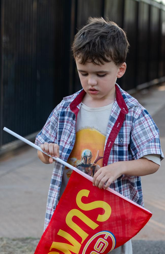 Fans at the Gold Coast Suns vs Geelong Cats Round 10 AFL match at TIO Stadium. Picture: Pema Tamang Pakhrin