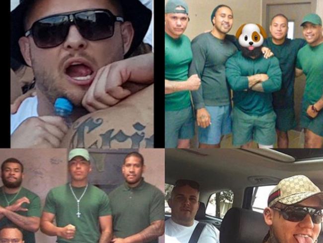 Photographs of prison friends posted by the Rebels members after their jail release.