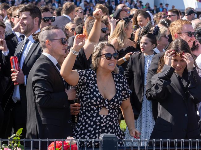 Derby Day at Flemington Racecourse on Saturday was attended by 73,000 people. Picture Jay Town/Racing Photos via Getty Images