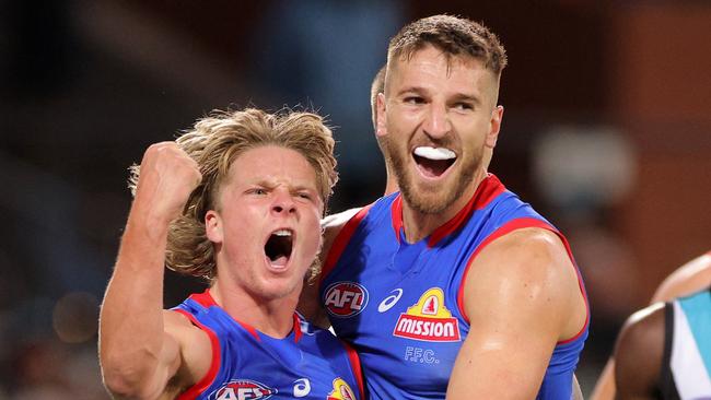 Western Bulldogs skipper Marcus Bontempelli believes the handful of early-season setbacks will test the club’s depth and resilience. Picture: Daniel Kalisz/Getty Images