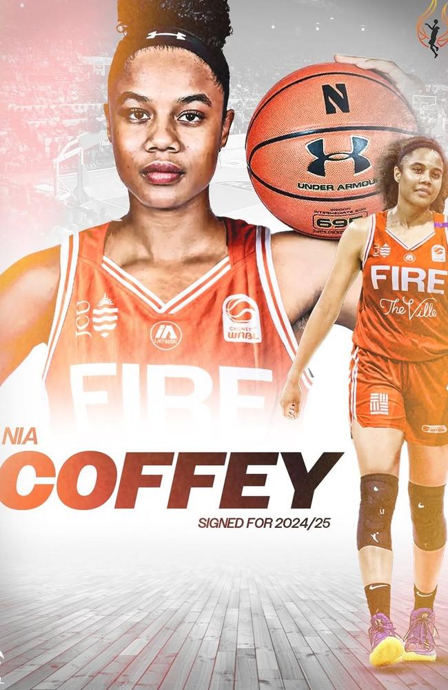 WNBA’s Atlanta Dream player Nia Coffey has been recruited by the Townsville Fire for the 2024/25 WNBL season. Picture: Townsville Fire.