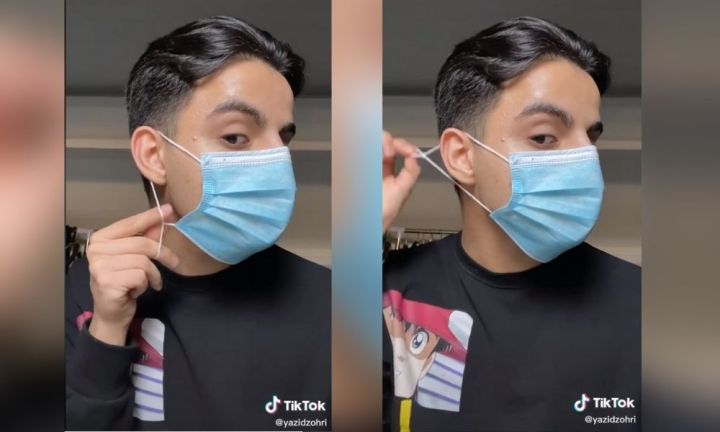 Indvandring Løse Lave How to make a face mask fit properly: TikTok video reveals hack for when  mask is too big | Kidspot