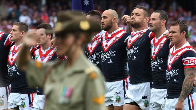 The Roosters will draw on a war hero as inspiration for the Anzac Day game. (Phil Hillyard)