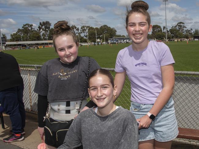 Larni O'Brien, Hattie Merrett and Ella Davis at the 2024 Swan Hill Show Picture: Noel Fisher