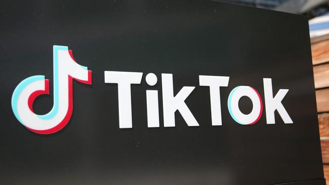 The TikTok logo. Picture: AFP