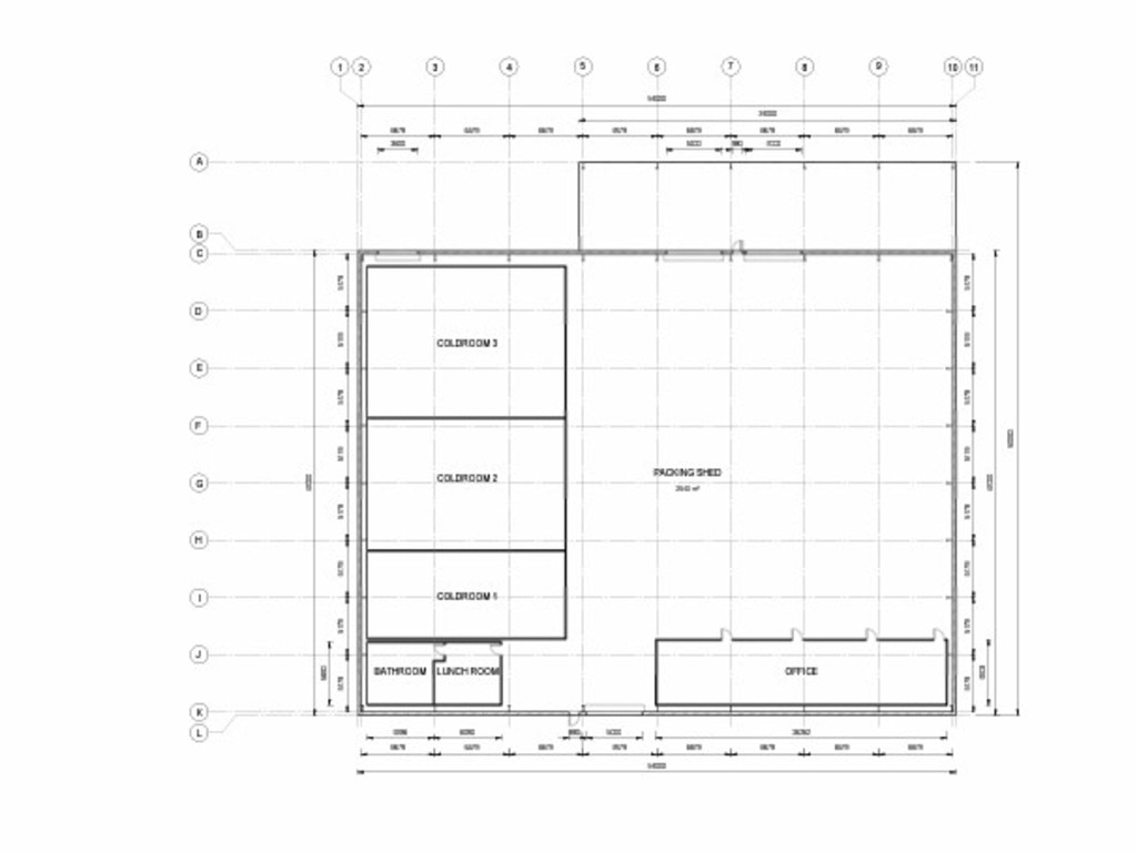 Plans for the new packing shed at the proposed Hillwood Berries development. Image: Planning Culture.