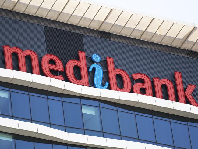 A Medibank sign is seen on a building in Docklands in Melbourne, Saturday, August 18, 2018. (AAP Image/Ellen Smith) NO ARCHIVING