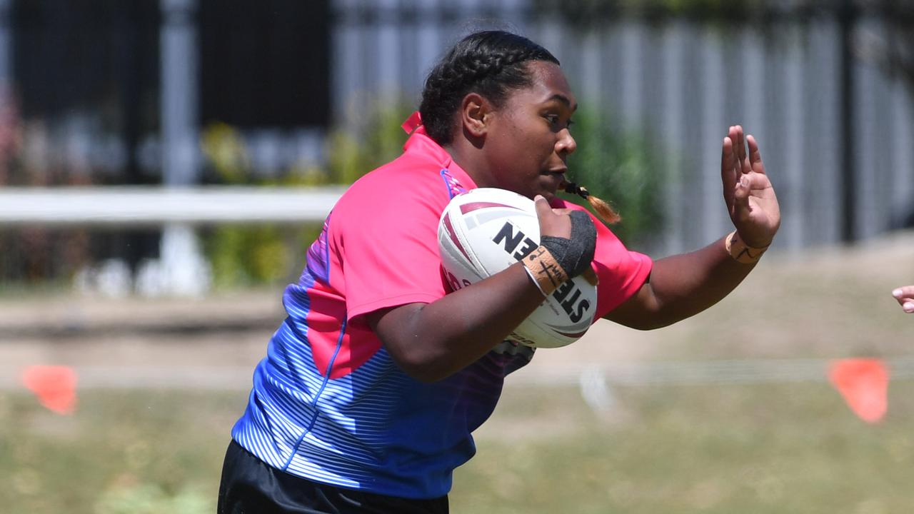 Junior League grand Finals at Kern Brothers Drive. Under 17 Girls Western Lions against Centrals. Lions Theophelia Mosby-Nona. Picture: Evan Morgan