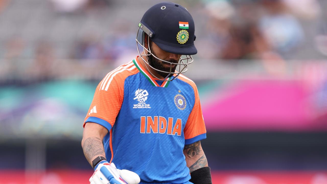 Kohli was dumped out for a duck.