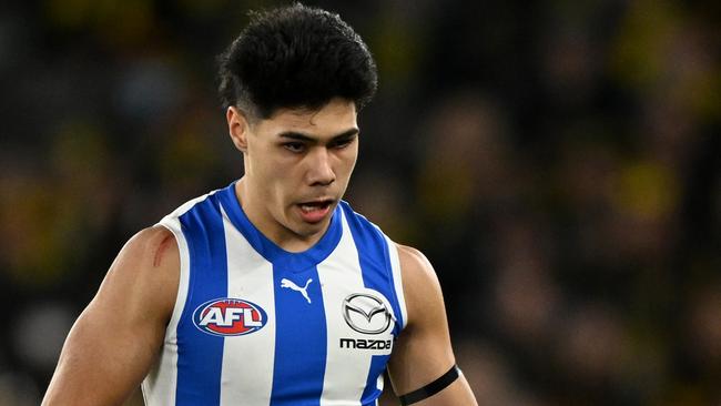 The Roos, last year, traded a 2022 pick for Paul Curtis. Picture: AFL Photos/Getty Images