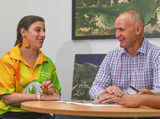 CELEBRATING CULTURES: Gladstone Multicultural Association president Helena Sant and Member for Gladstone Glenn Butcher. Mr Butcher presented the group with $10,000 to help host Gladstone Multicultural Week and Festival Day. Picture: Matt Taylor GLA080819MULTI