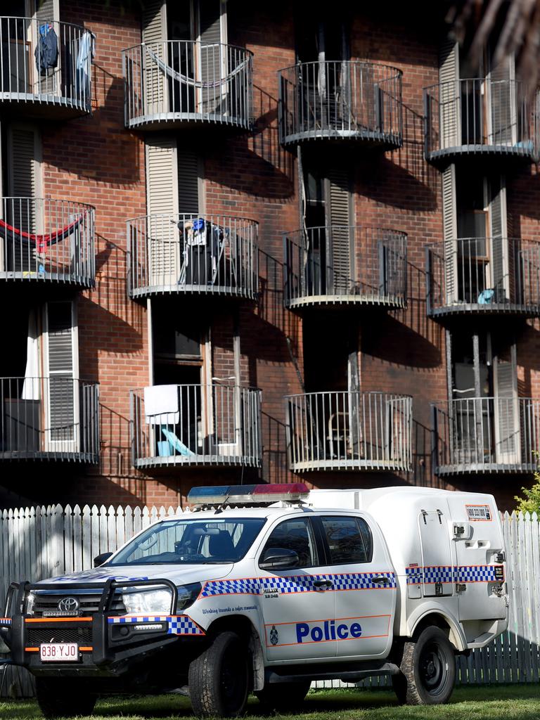 Fire at Block A in University Hall accommodation at James Cook University. Picture: Evan Morgan