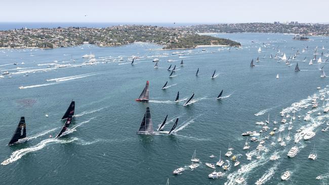 The start of the 75th Sydney to Hobart yacht race last December.