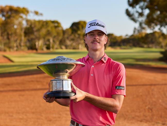 Jack Buchanan wins the 2024 WA PGA Championship at Kalgoorlie. Picture: Alex Verhagen