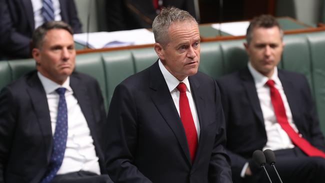 Bill Shorten speaks during the condolence motion. Picture Kym Smith