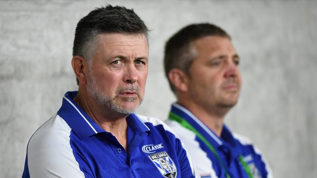 Bulldogs coach Dean Pay was as tough as they came when he played. Now he must be tough on his players. Picture: AAP.