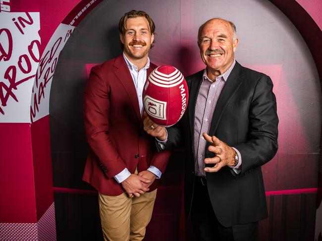 ‘The King’ Wally Lewis has nominated Cameron Munster as the Maroon most likely to assume his title. Picture: Nigel Hallett