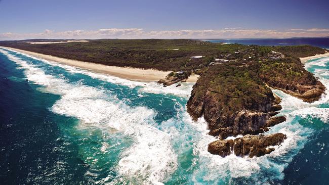 View of North Stradbroke Island from Point Lookout