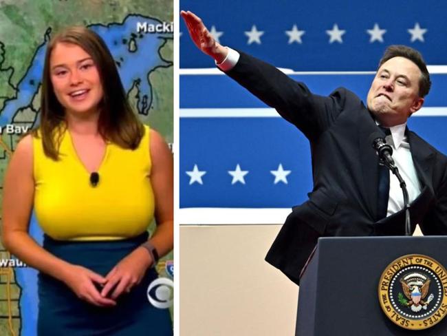 The weather reporter was sacked over her posts. Photo: AFP and CBS