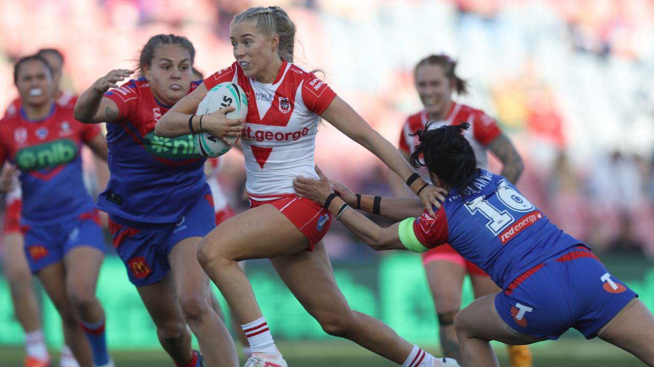 Teagan Berry had a huge game for the Dragons in her new role. Picture; Scott Gardiner/Getty Images