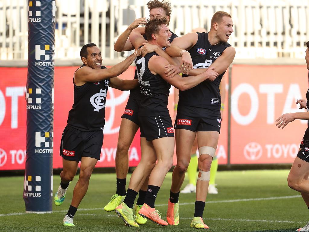 The Blues fell asleep at quarter time.