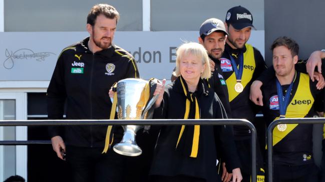 Richmond CEO Brendon Gale and President Peggy O'Neal. Picture: Stuart McEvoy/The Australian