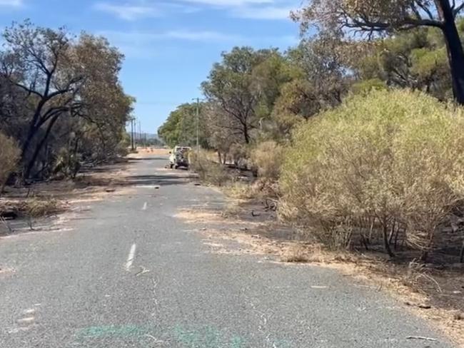 Images of a suspicious fire in Perth's northeast. Picture: WA Police,