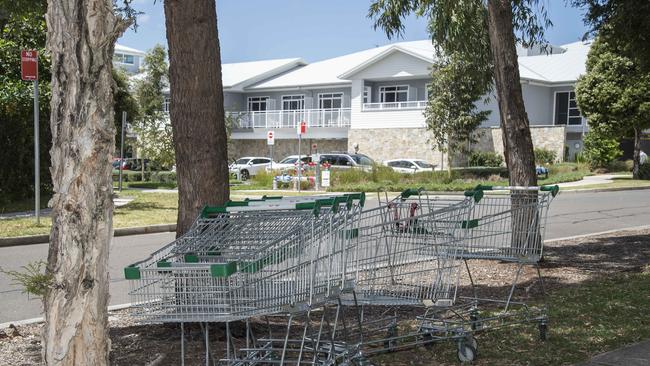 Dumped shopping trolleys are ubiquitous at Pemulwuy. Picture: Troy Snook