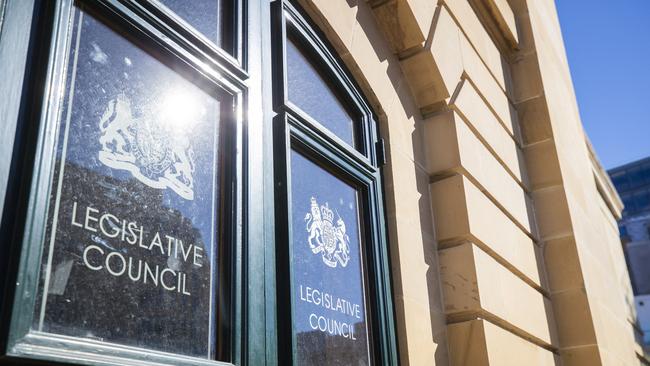 HOBART, AUSTRALIA - NewsWire Photos APRIL 30 2021: Legislative Council entrance. Parliament House, Hobart Waterfront, Tasmania. Picture: NCA NewsWire / Richard Jupe