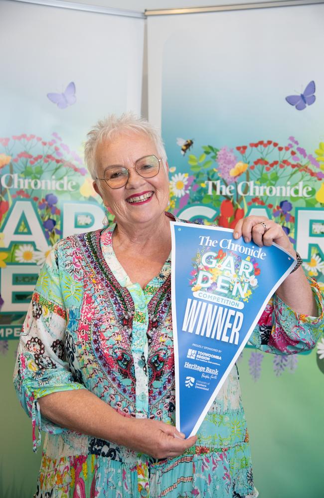 Kathryn Jowett, wins City Option Small Space. Chronicle Garden Competition awards presentation was held at Oaks Toowoomba Hotel.Thursday September 14, 2023