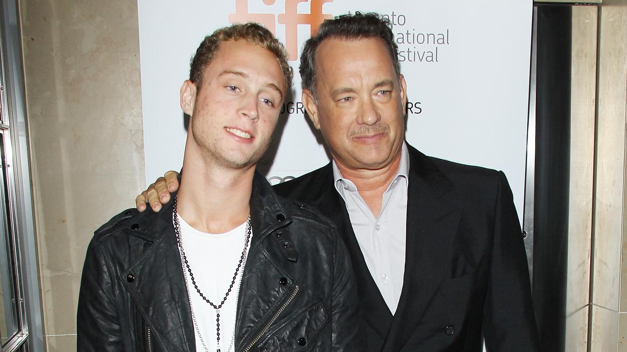 Chet and Tom Hanks in 2012. Picture: Michael Tran/FilmMagic