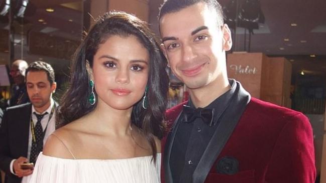 Beau Lamarre (right) with Selena Gomez.