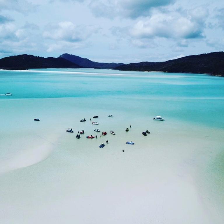 Jet skis at Whitehaven Beach. Picture: Supplied