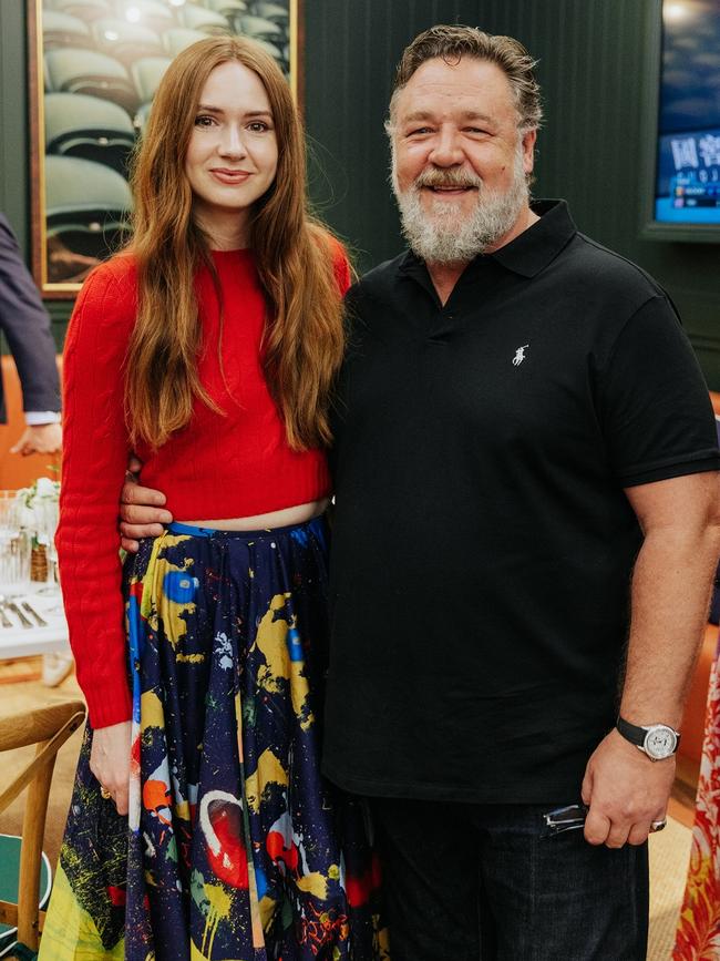 The Hollywood star posed alongside Scottish actress Karen Gillan. Picture: Supplied