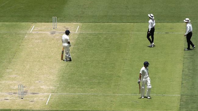 Kohli was far from happy with the decision. (Photo by Ryan Pierse/Getty Images)